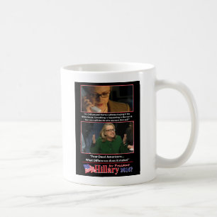 Taza De Café Una mirada sarcástica a Hillary para presidente 20