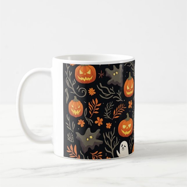 Taza De Café una mug de Halloween (Izquierda)