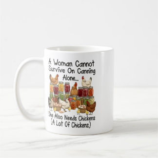 Taza De Café Una mujer no puede sobrevivir solo con conservas,