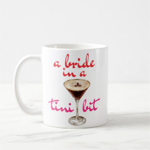 Taza De Café Una novia en un estilo de café pequeño