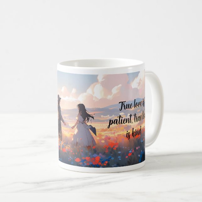 Taza De Café Una Pareja De Estilo Personalizado (Anverso derecho)
