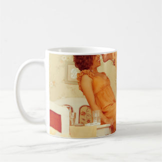 Taza De Café Una pareja hipster: un moderno café vintage.