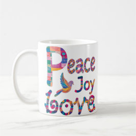 Taza De Café Una Paz Colorida, Amor Alegre Navidades y Hanukkah