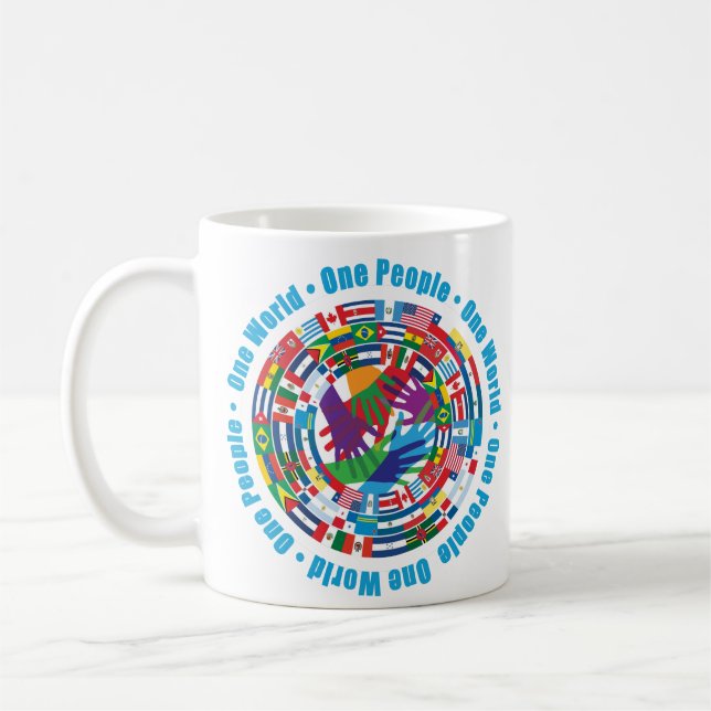 Taza De Café Una persona ・ Un mundo mugre (Izquierda)