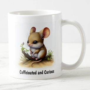Taza De Café Una pintura digital de un adorable jerbo