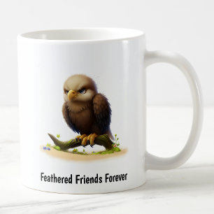 Taza De Café Una pintura digital de un águila callejera