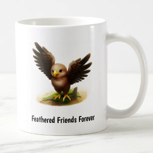 Taza De Café Una pintura digital de un águila imperial linda
