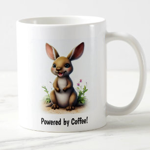 Taza De Café Una pintura digital de un canguro aburrido