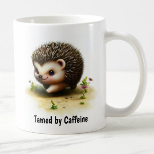 Taza De Café Una pintura digital de un cutáneo edgehog