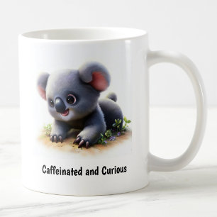 Taza De Café Una pintura digital de un koala adorable