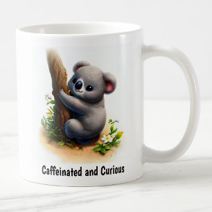 Taza De Café Una pintura digital de un Koala lindo