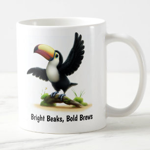 Taza De Café Una pintura digital de un tocano a la carta