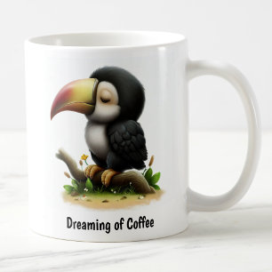 Taza De Café Una pintura digital de un tocano a la carta