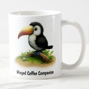 Taza De Café Una pintura digital de un tocano a la carta
