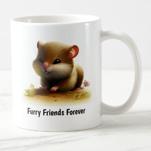 Taza De Café Una pintura digital de una lirón muy lindo
