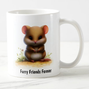 Taza De Café Una pintura digital de una lirón muy lindo