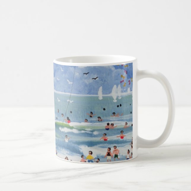 Taza De Café Una playa de Cornualles (Derecha)