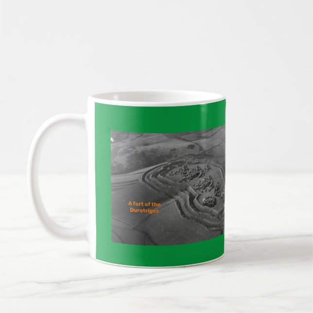 Taza De Café Una representación áspera del Castillo de Iron Age (Izquierda)