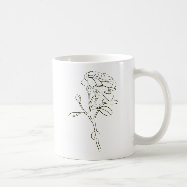 Taza De Café Una rosa para la amada.... (Derecha)