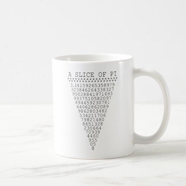 Taza De Café Una sección de la presentación de Pi (Derecha)