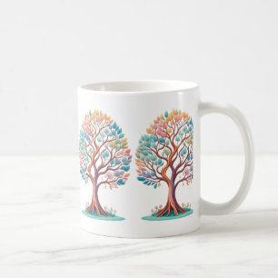 Taza De Café Una sinfonía de colores y crecimiento de la peluca