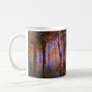 Taza De Café Una sinfonía de hojas - Paisaje boscoso