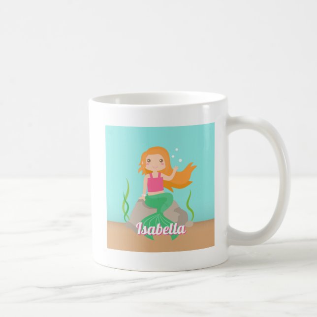 Taza De Café Una sirena burra en Chicas de rock personalizada (Derecha)