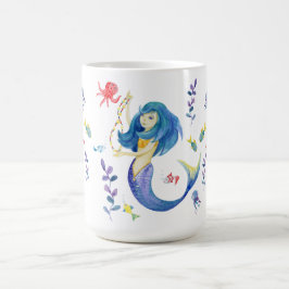 Taza De Café Una sirena suave bajo el mar
