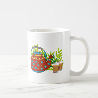 Taza De Café Una tetera rústica cute a la moda moderna