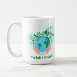 Taza De Café Una Tierra, un amor. Guardar el planeta