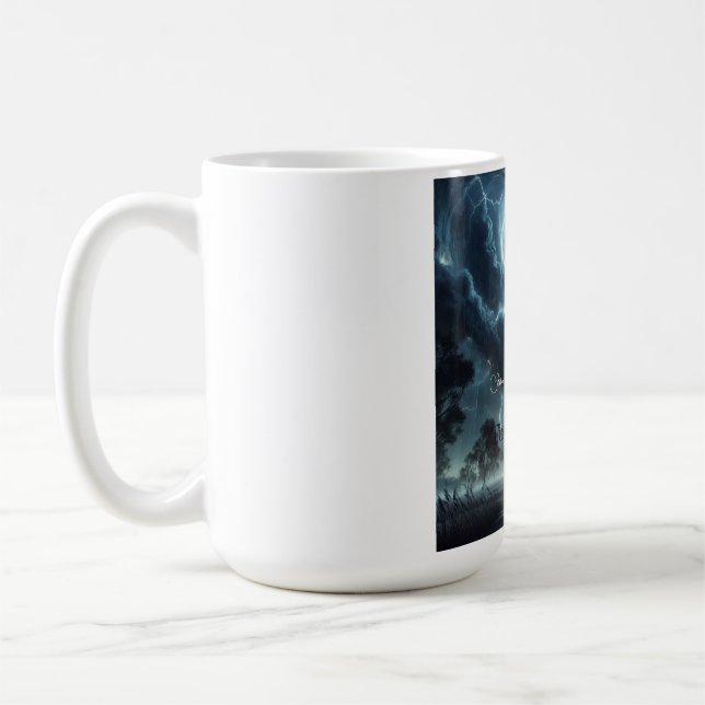 Taza De Café Una tormenta de truenos es repentina (Izquierda)
