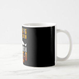 Taza De Café Una Vaca Un Cerdo Y Un Pollo Entran En Un R Bbq