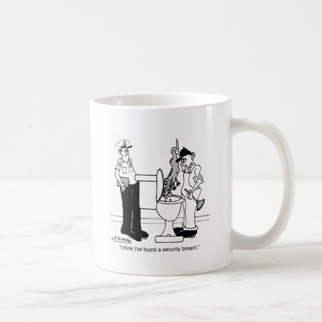 Taza De Café Una violación de la seguridad (Derecha)