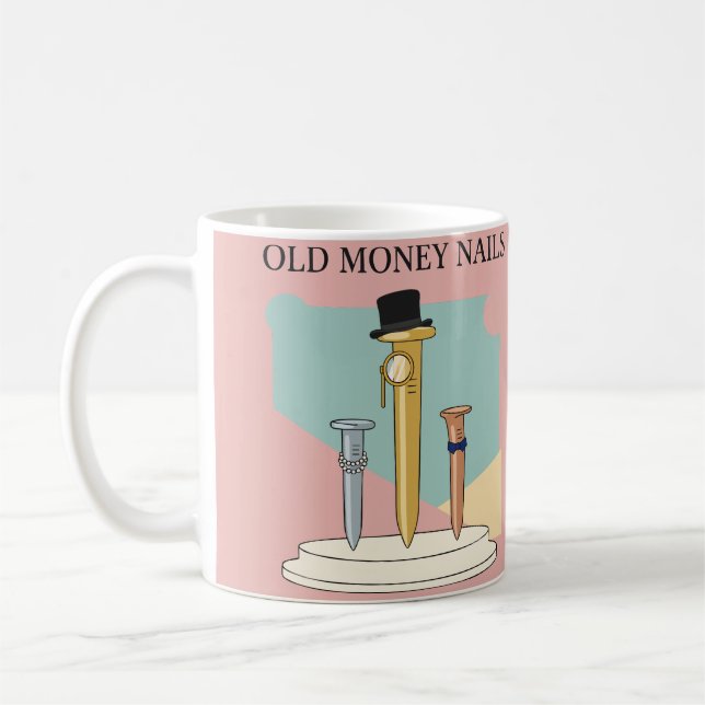 Taza De Café Uñas de dinero antiguo (Izquierda)