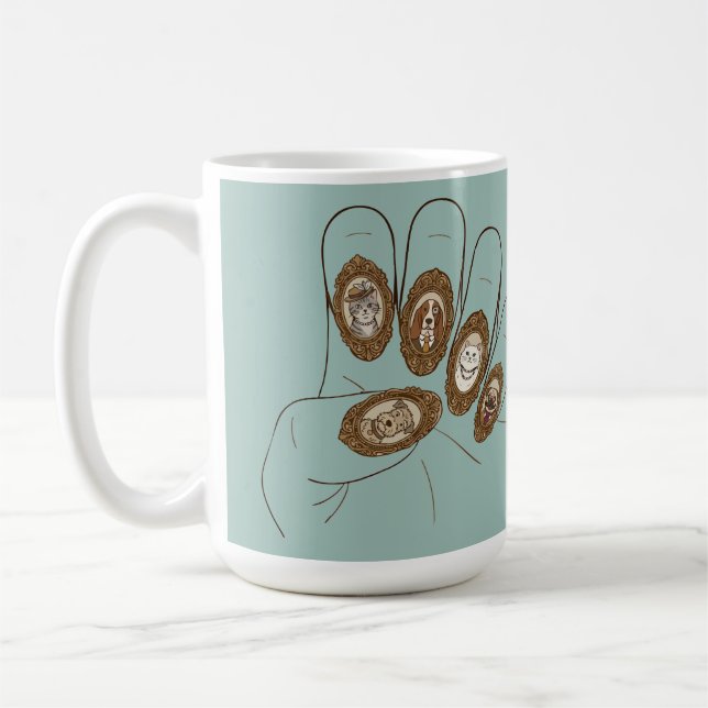 Taza De Café Uñas de Dinero Antiguo (Izquierda)