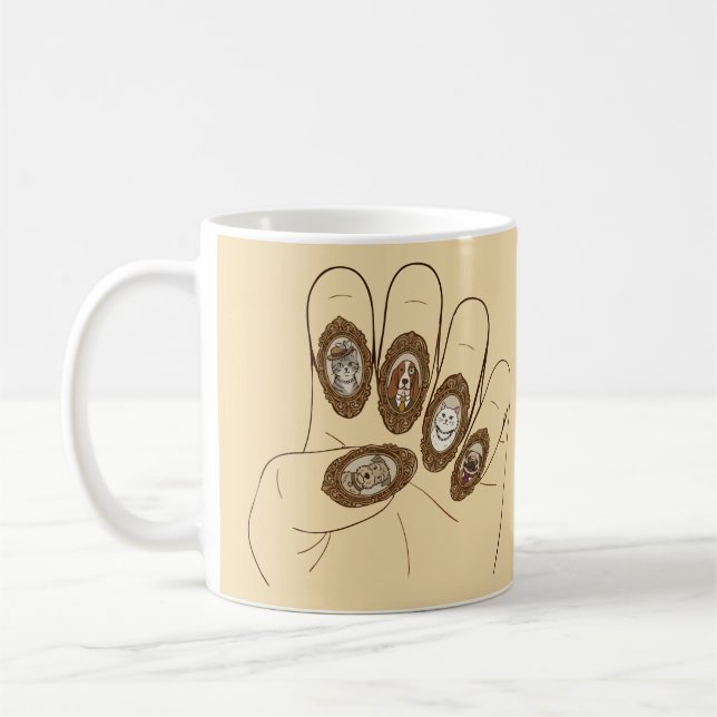 Taza De Café Uñas de Dinero Antiguo (Izquierda)