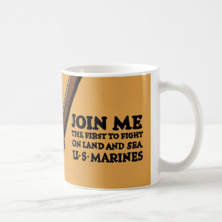 Taza De Café Únase a me los infantes de marina de los E.E.U.U.