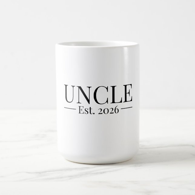 Taza De Café Uncle Established 2026 (Centro)