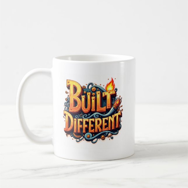 Taza De Café Underdogs Built Different Mug – Motivational Coffe (Izquierda)