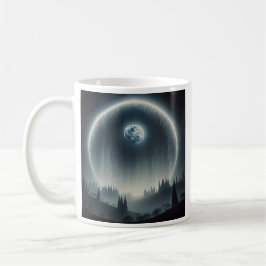 Taza De Café Une planète entouré d'un halo lumineux.