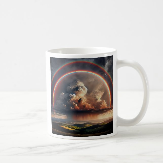 Taza De Café Une représentation céleste en plain ciel. (Derecha)