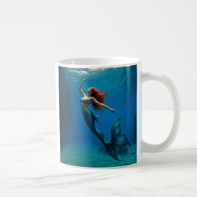 Taza De Café Une sirène remonte à la surface (Derecha)