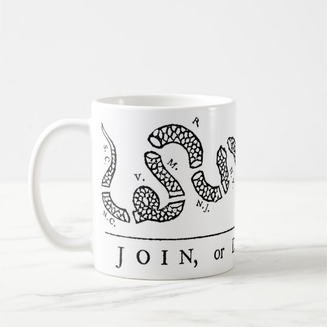Taza De Café Únete, o muere café (Izquierda)