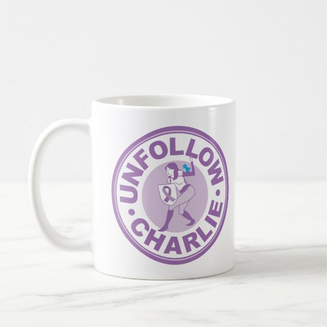 Taza De Café Unfollow Charlie (Izquierda)