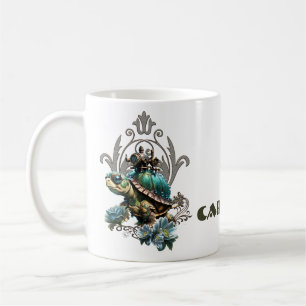 Taza De Café Única tortuga de vapor.