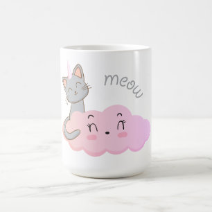 Taza De Café unicat cloud meow mug