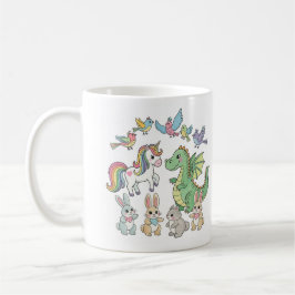 Taza De Café Unicorn & Dragon Kids Mug