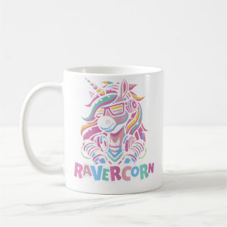Taza De Café Unicorn Electro Clubbing Raver Hardtekk Techno Rav