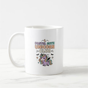 Taza De Café Unicorn Pastel Goth Unicorn Club Gráfico de Moda T