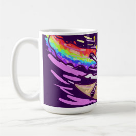 Taza De Café Unicorn Rainbow Riding Ice Cream Cone